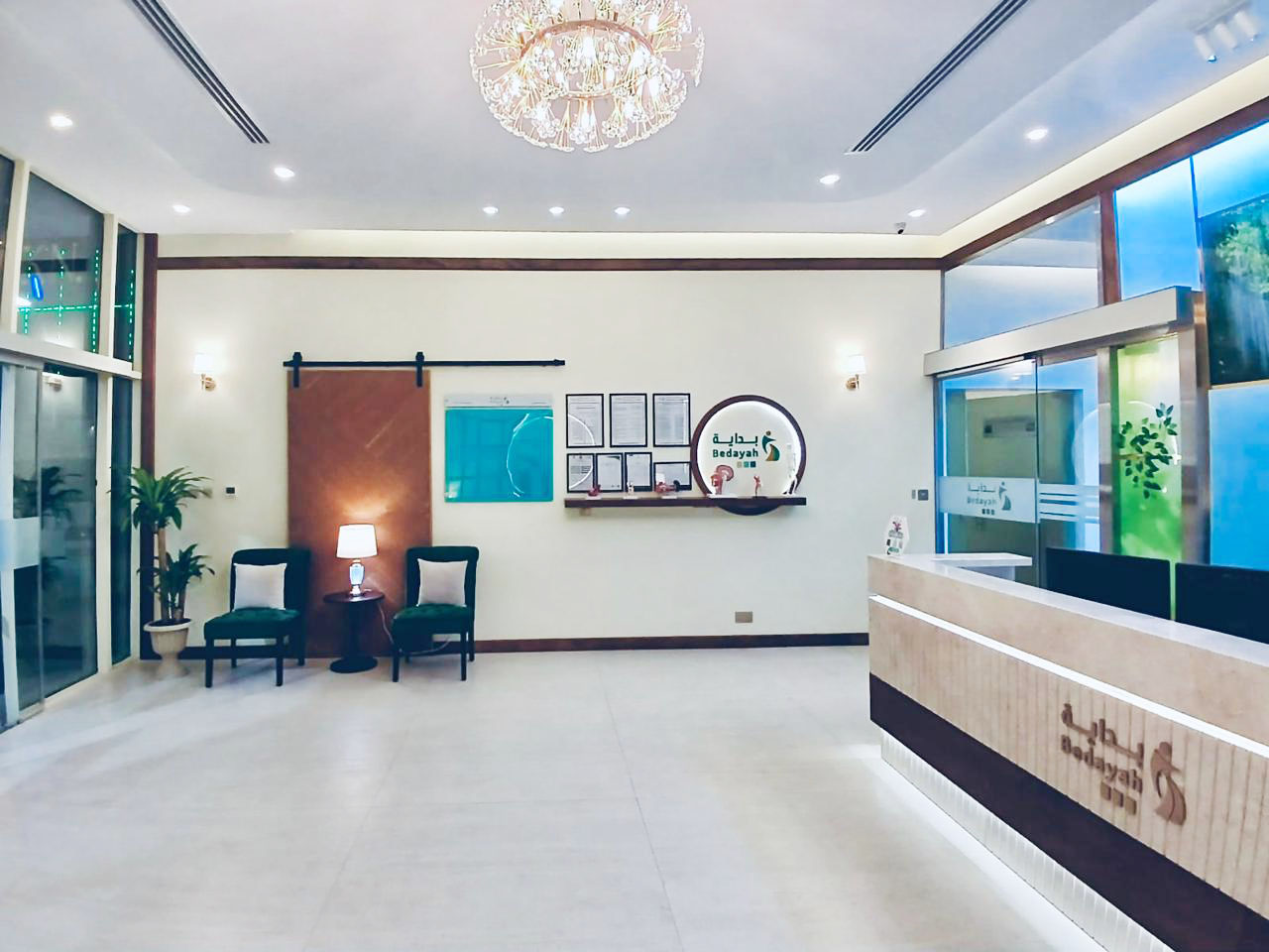 Office fit-out Riyadh - Bedayah remodeled office interior contemporary design