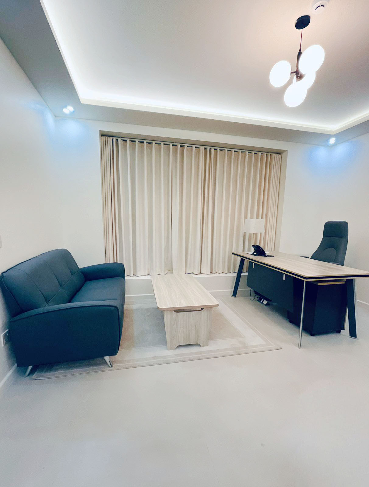 Office fit-out Riyadh - GBC office corridor after fit-out by Hanjin E&T