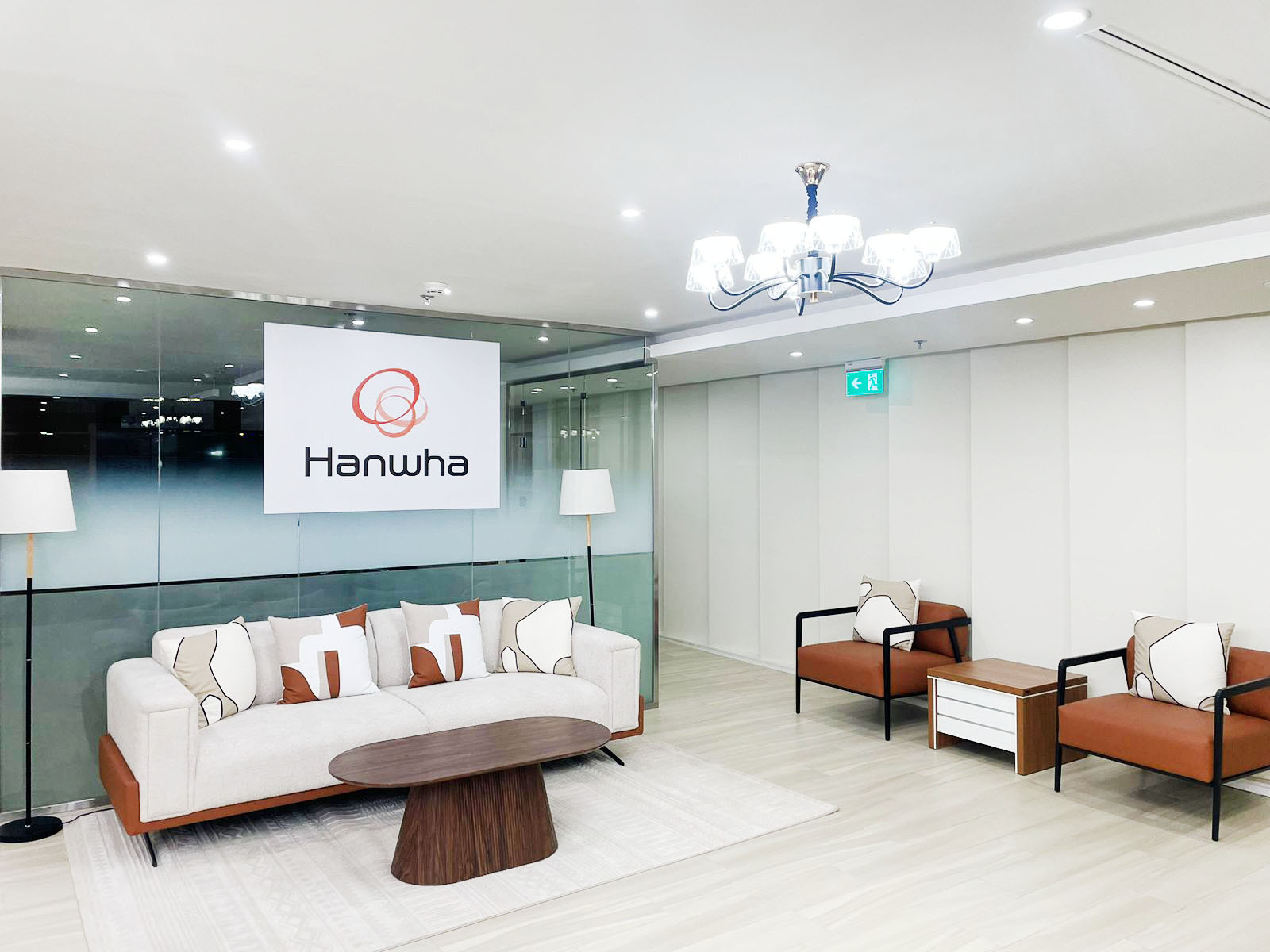 Office fit-out Riyadh after renovation - Hanwha project workspace upgraded