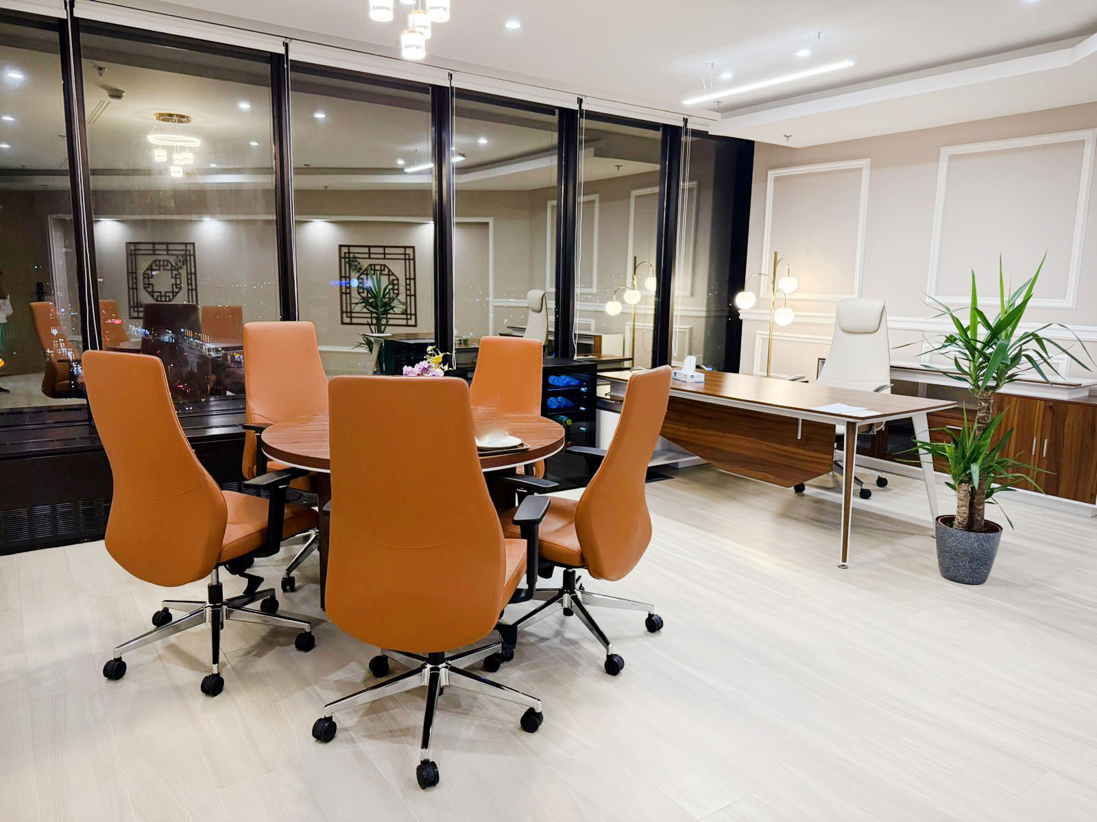 Office fit-out Riyadh kitchen - Hanwha project